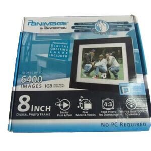 Pandigital Panimage PI8004W01 8" Digital Picture Frame - 1GB Memory - Sealed New